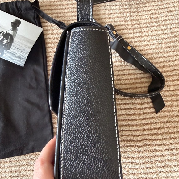 DeMellier London - The Vancouver - Black Grain Ecru Stitching - Picture 8 of 10